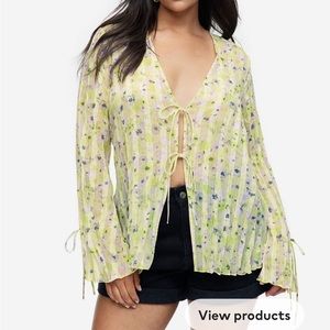 H&M sheer blouse